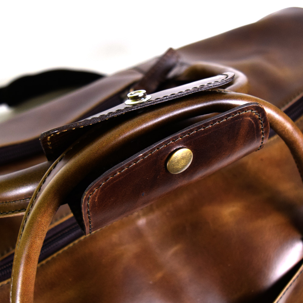 Duffel Bag 100% Leather Chocolate Color + free case!! - Image 6