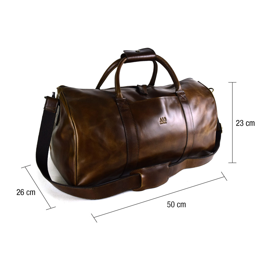 Duffel Bag 100% Leather Chocolate Color + free case!! - Image 11